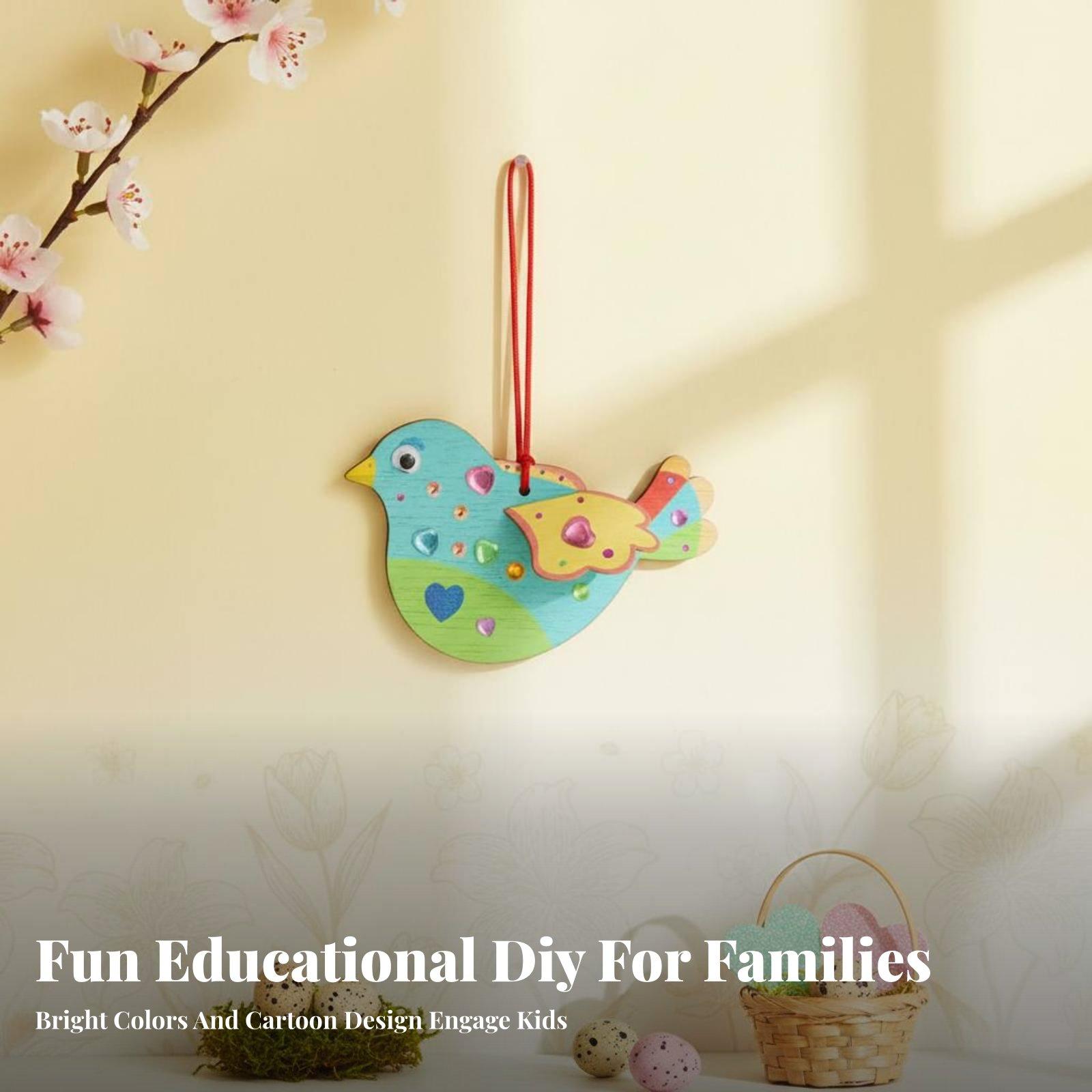 DIY Wooden Bird Ornament Craft - огляд і ціна Kids Education Activities