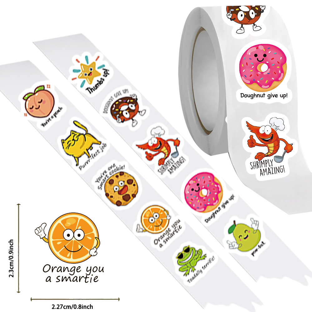500pcs roll Cute Decal Student - огляд і ціна Kids Education Motivation