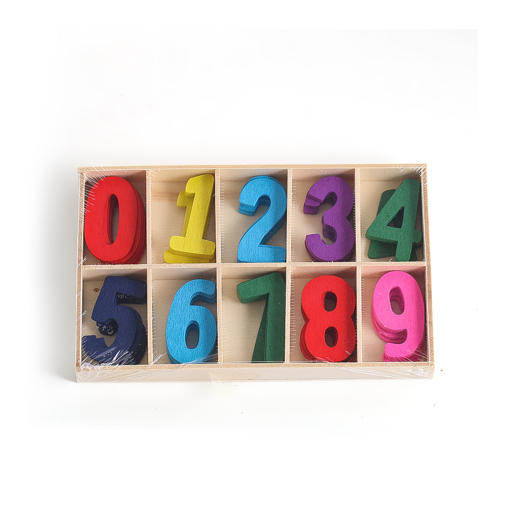 Wood Numbers Unfinished Crafts - огляд і ціна Kids Education Name