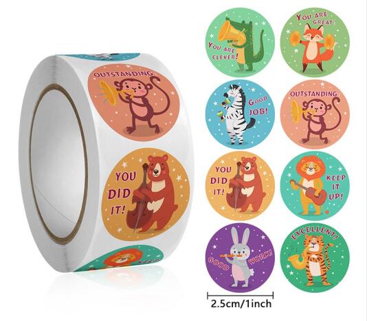 Cute Animal Learning Stickers  - огляд і ціна Kids Education Motivation